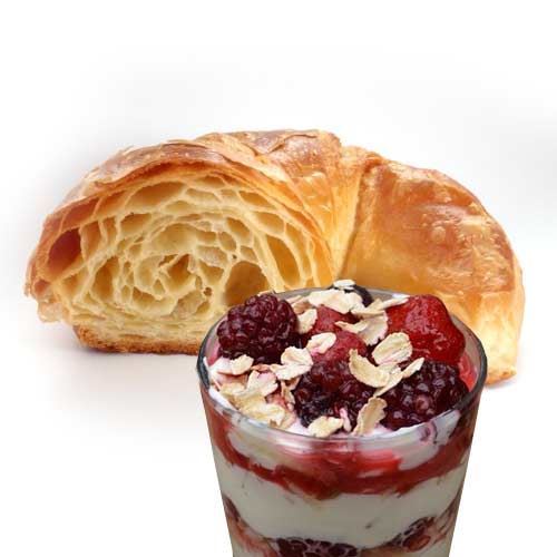 Yogurt, Fruit & Croissant