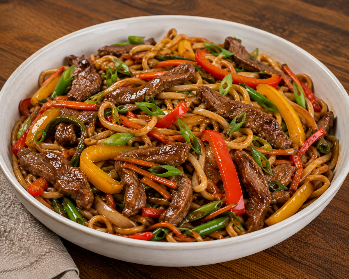 Beef Noodle Stirfry